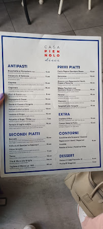 CASA PIENNOLO 10 à Torre del Greco menu