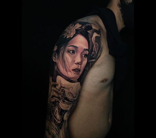 Explore anagram tattoo ideas, creative tattoo ideas in Hollywood, available at Sacred Eye Tattoos