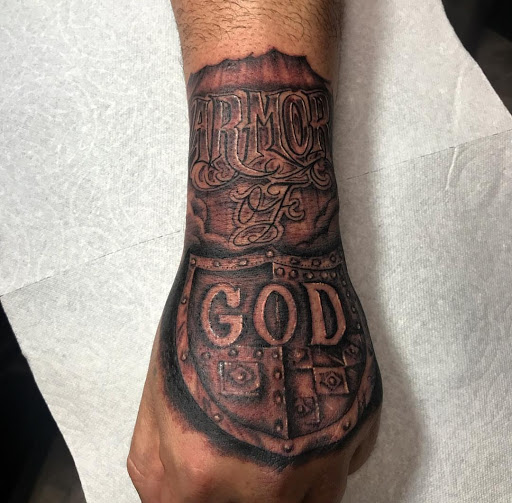 Explore leg tattoo ideas for women, creative tattoo ideas in Phoenix, available at Grand Avenue Tattoo & Piercings