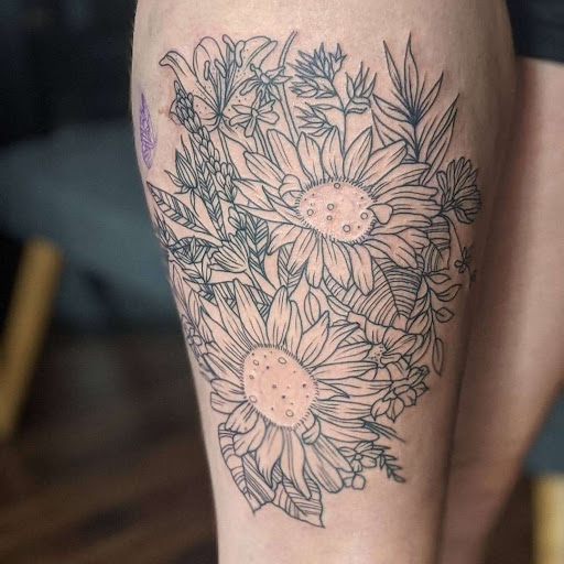 Explore chest tattoo ideas, creative tattoo ideas in Lawrence, available at Standard Electric Tattooing
