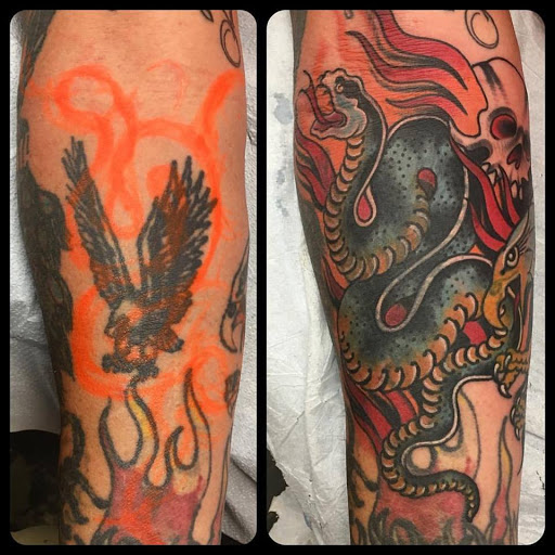 Explore tattoo ideas for grandpa that passed away, creative tattoo ideas in Dunn, available at Heart and Hammer Tattoo Co.