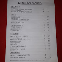 Menu du Trattoria Pizzeria Odilio à Torre del Lago