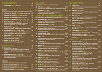 Menu / carte de Habibna à Aachen