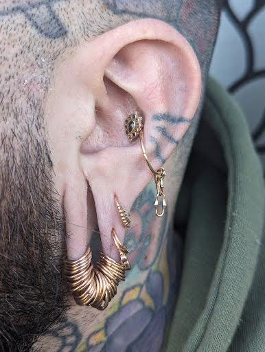 Explore elephant tattoo ideas for females, creative tattoo ideas in Salem, available at Thistle Piercing & Fine Jewelry