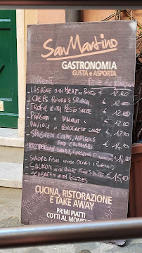 San Martino Gastronomia à Monterosso al Mare menu
