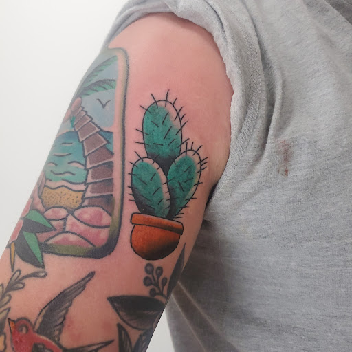 Explore tattoo for men ideas, creative tattoo ideas in Kearney, available at Bread N Butter Tattoo