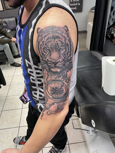 Explore curious george tattoo ideas, creative tattoo ideas in New Baltimore, available at petra tattoo