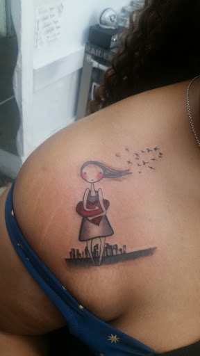Explore cover up tattoo ideas for females, creative tattoo ideas in Houston, available at Dagos Tattoos
