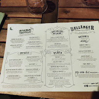 Brasserie Bellanger à Paris menu