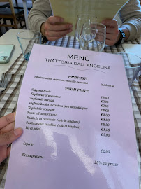 Restaurant Trattoria Dall'Angelina à Guia (le menu)