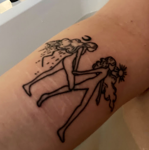 Explore infinity tattoo ideas for men, creative tattoo ideas in Colorado Springs, available at Fallen Heroes Tattoo & Piercing (Colorado)