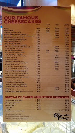 Restaurant «The Cheesecake Factory», reviews and photos, 3525 Tyler St, Riverside, CA 92503, USA