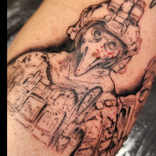 Explore 3 letter tattoo ideas, creative tattoo ideas in Minocqua, available at Whisky Rose Tattoo Parlor