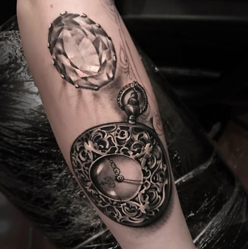 Explore saw tattoo ideas, creative tattoo ideas in Oakland Gardens, available at Art House Collective