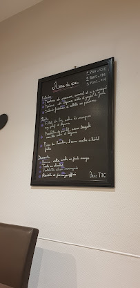 Restaurant Le Bistrio à Tours (le menu)