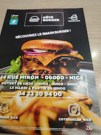 Hamburger du Restaurant de hamburgers Côté burger à Nice - n°6