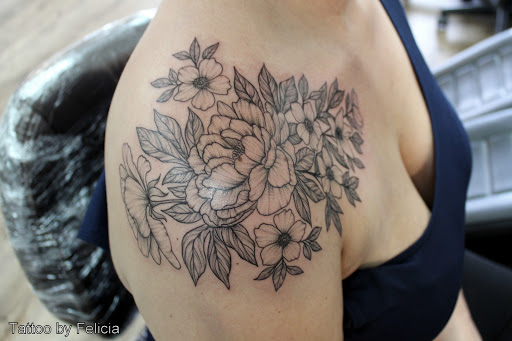 Explore dog grooming tattoo ideas, creative tattoo ideas in Fort Myers, available at Tiger Lotus Tattoo and Piercing