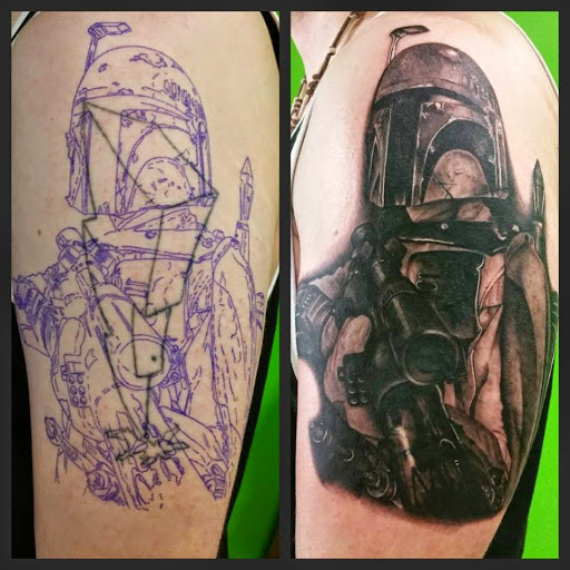 Explore cover up neck tattoo ideas, creative tattoo ideas in Roanoke, available at Imagine Ink Studios