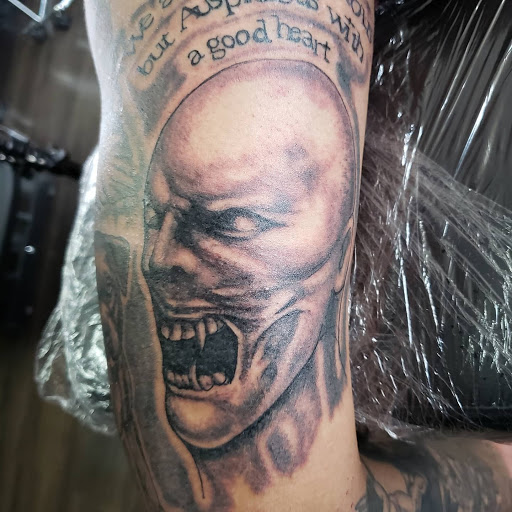 Explore chest tattoo idea, creative tattoo ideas in Dallas, available at Legendary Art Tattoo Studio