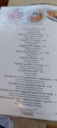 Restaurant italien Ristorante Pizzeria bar Torri à Torri del Benaco (le menu)