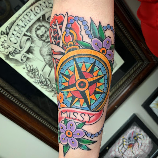 Explore men's forearm tattoo ideas, creative tattoo ideas in Strasburg, available at Champion Tattoo Company