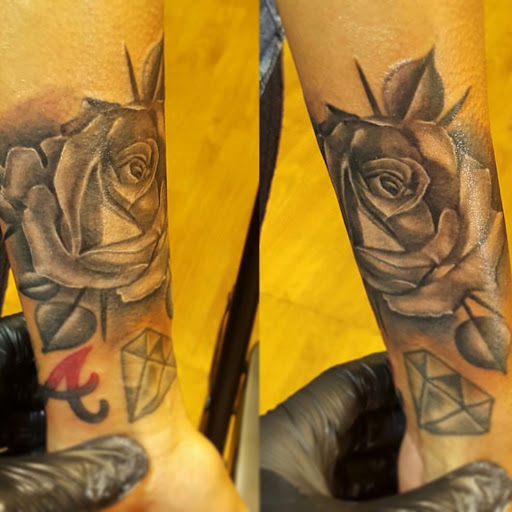 Explore lightsaber tattoo ideas, creative tattoo ideas in Atlanta, available at Golden Anchor Tattoo