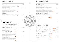 Menu / carte de Bar alla Posta à Farra di Soligo