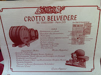 Menu / carte de Crotto Belvedere à Prosto