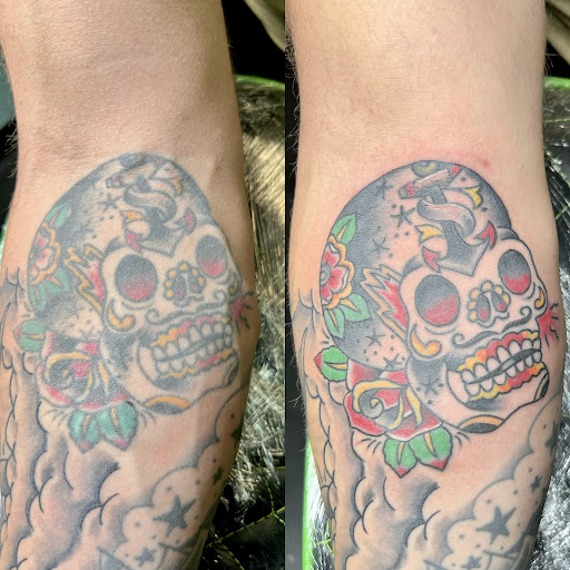Explore rengoku tattoo ideas, creative tattoo ideas in Meridian, available at Creative Pain Tattoo Studio
