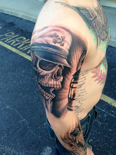 Explore dna tattoo ideas, creative tattoo ideas in Tarpon Springs, available at Legacy Blue Tattoo Studio and Laser Removal