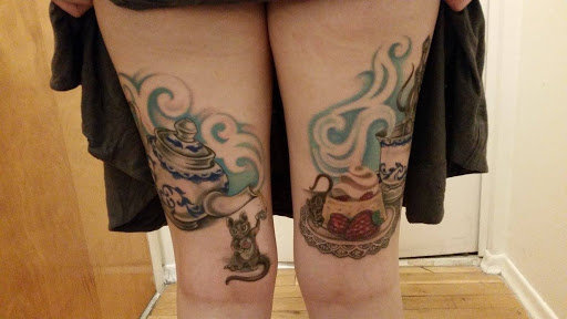 Explore sweet pea tattoo ideas, creative tattoo ideas in Johnson City, available at Defiant Designs