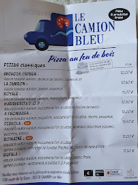 Restaurant Le Camion Bleu à Sanary-sur-Mer (la carte)