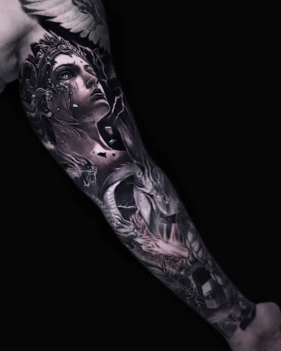 Explore break up tattoo ideas, creative tattoo ideas in Las Vegas, available at Skin Design Tattoo Las Vegas Caesars Palace