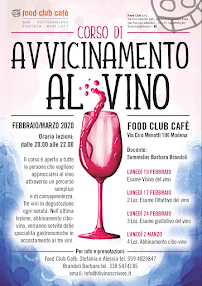 Food Club Cafè à Modena carte