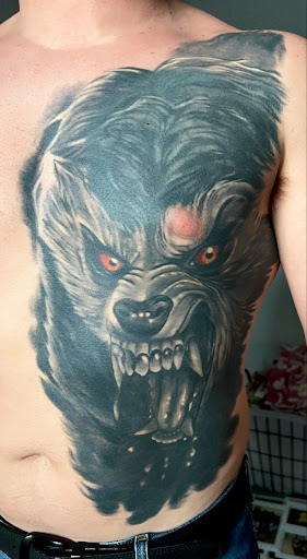 Explore portrait tattoo sleeve ideas, creative tattoo ideas in High Ridge, available at Diablo Ink Tattoos