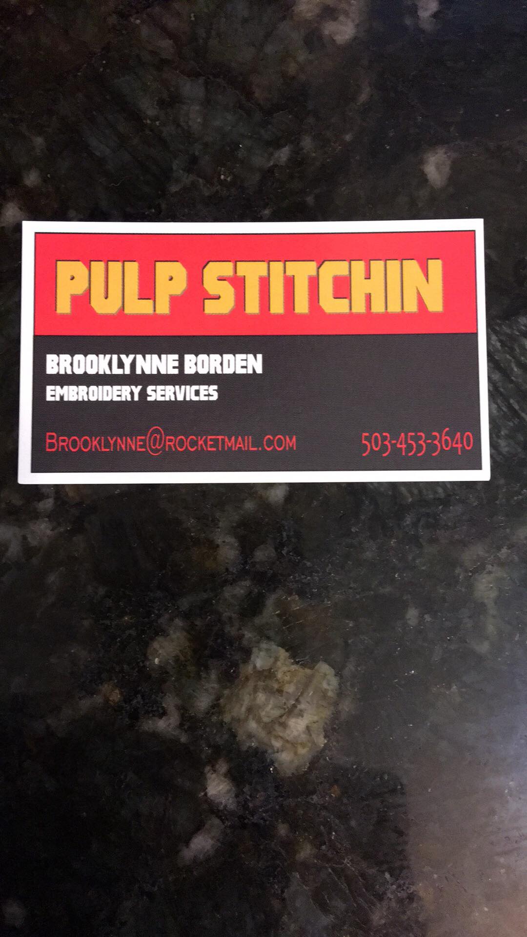 Pulp Stitchin