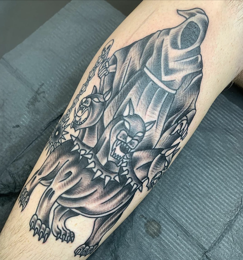 Explore wrap around tattoo ideas, creative tattoo ideas in Honolulu, available at Aloha Tattoo Waikiki Hilton Hawaiian Village Rainbow Bazaar