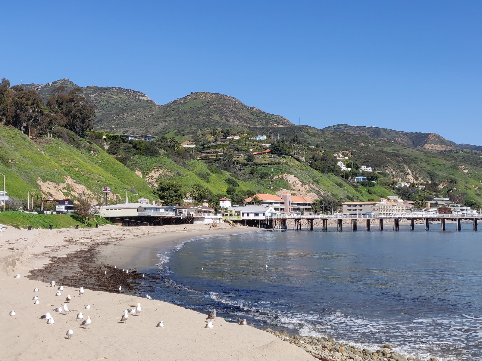 Fotografie cu Malibu Lagoon Beach cu plajă spațioasă