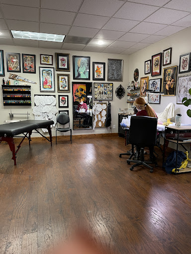 Explore linework flash tattoo ideas, creative tattoo ideas in Bend, available at Black Opal Tattoo