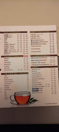 Menu / carte de Cafe de la Paix à Lorsch