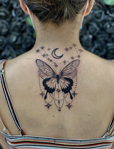 Explore birth flowers tattoo ideas, creative tattoo ideas in Santa Clara, available at Vampire Battle Mansion Tattoo and Piercing