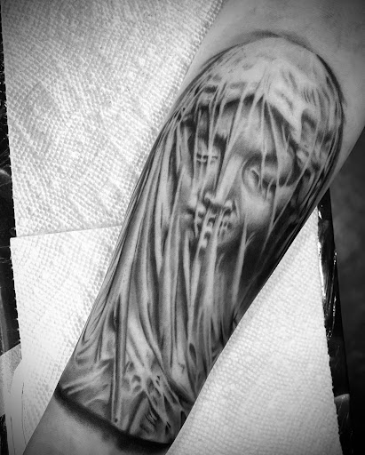 Explore globe tattoo ideas, creative tattoo ideas in Staten Island, available at Tight work tattoos