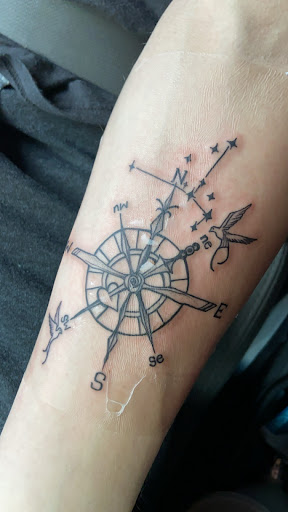 Explore small plant tattoo ideas, creative tattoo ideas in Winston Salem, available at Black Widow Tattoo of Winston-Salem