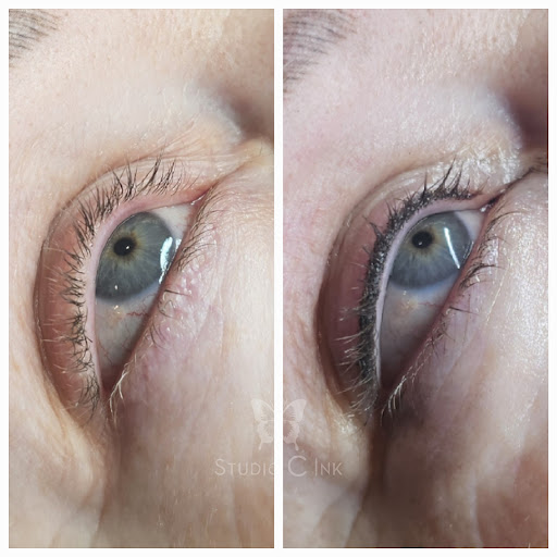 Explore cross stitch tattoo ideas, creative tattoo ideas in Terre Haute, available at Studio C Ink