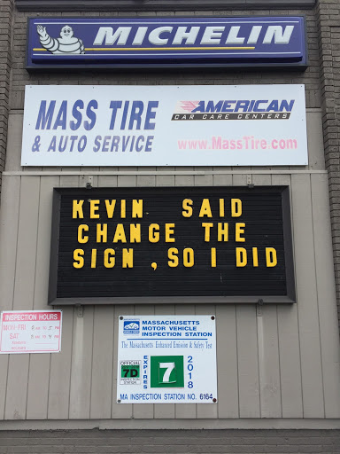 Auto Repair Shop «Mass Tire & Auto Service, Inc.», reviews and photos, 76 Pond St, South Weymouth, MA 02190, USA