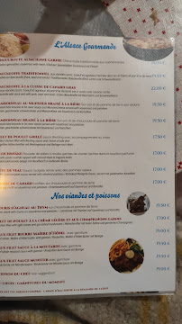 Carte du Restaurant La Petite Venise à Strasbourg