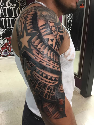 Explore linework flash tattoo ideas, creative tattoo ideas in Sanford, available at Hudson & Company Tattoo Studio