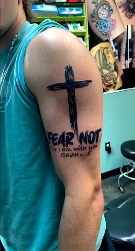 Explore daughter name tattoo ideas for mom, creative tattoo ideas in Meridian, available at Creative Pain Tattoo Studio
