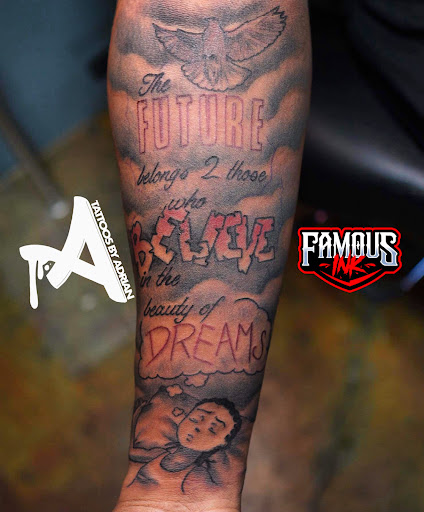 Explore hammerhead shark tattoo ideas, creative tattoo ideas in Hammond, available at Famous Ink, Inc.