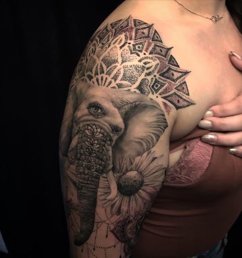 Explore music sleeve tattoo ideas, creative tattoo ideas in Santa Rosa, available at Eternal Art Tattoo Gallery